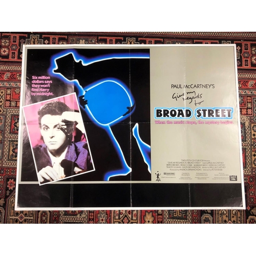 545 - Beatles interest - original film poster for Paul McCartney's 'Give My Regards To Broad Street', 30