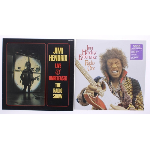 553 - Jimi Hendrix - 'Live & Unleashed, The Radio Show' five record box set with poster; together with... 