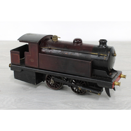 6 - Bowman models live steam locomotive, 0 gauge, LMF265, in maroon livery, 10.5