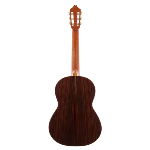 1329 - 1992 Michael Gee concert guitar, made in England, ser. no. 2x7; Back and sides: Indian rosewood, min... 