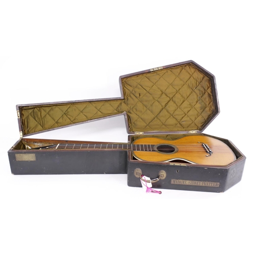 1301 - The Madame Sidney Pratten collection of guitars and related ephemera, including seven antique guitar... 