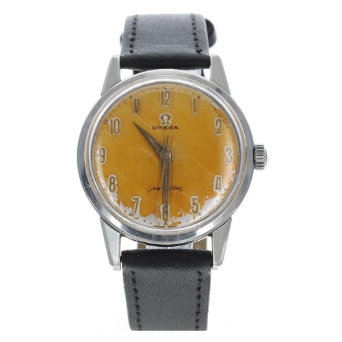 7 - Omega Seamaster stainless steel gentleman's wristwatch, ref. 14390, serial no. 18470xxx, circa 1961,... 