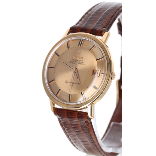 35 - Omega Constellation Chronometer automatic 18ct pink gold gentleman's wristwatch, ref. 168004, serial... 