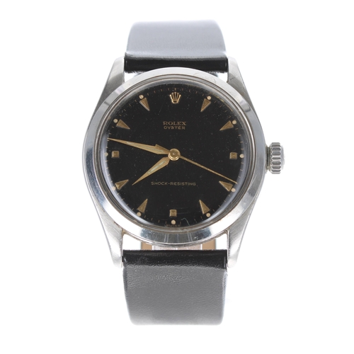 41 - Rolex Oyster 'Shock-Resisting' stainless steel gentleman's wristwatch, reference no. 6282, serial no... 