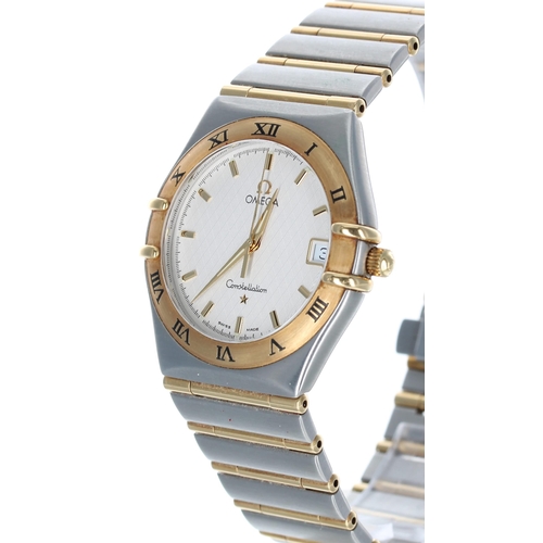 28 - Omega Constellation stainless steel and gold gentleman's wristwatch, reference no. 55294522, serial ... 