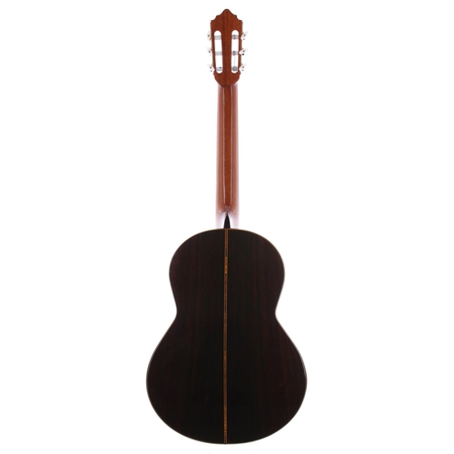 1324 - 1993 Alan J Booth nylon string guitar; Back and sides: rosewood; Top: natural spruce; Neck: mahogany... 