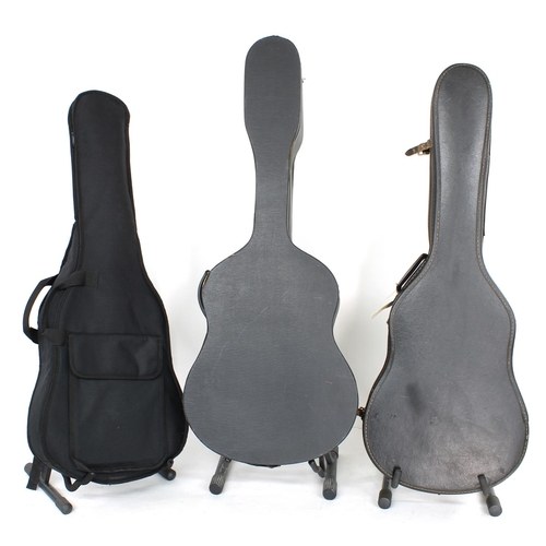 1340 - Raimundo Model 106 classical guitar, soft bag; together with an Alhambra classical guitar, hard case... 