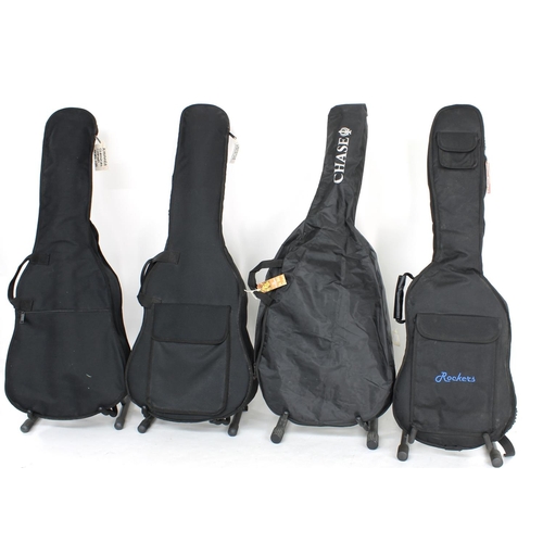 1346 - Kimbara 175 classical guitar, soft bag; together with a Landola F-6 acoustic guitar, an Encore ENC36... 