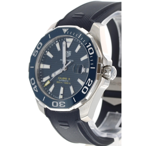 34 - Tag Heuer Aquaracer Calibre 5 automatic stainless steel gentleman's wristwatch, ref. WAY201B-0, seri... 