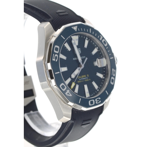 34 - Tag Heuer Aquaracer Calibre 5 automatic stainless steel gentleman's wristwatch, ref. WAY201B-0, seri... 