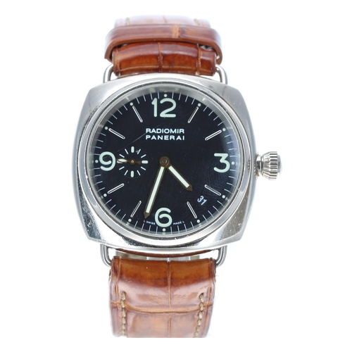38 - Panerai Radiomir 18ct white gold automatic gentleman's wristwatch, reference no. OP 6540, serial no.... 