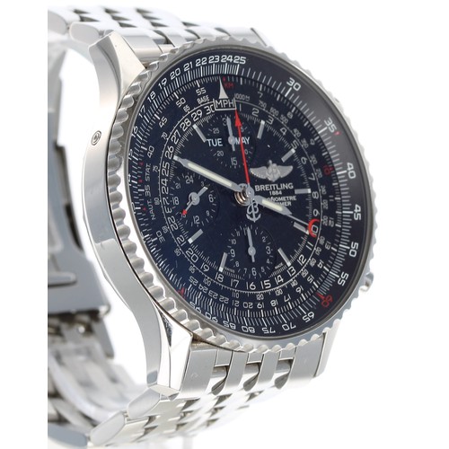 14 - Breitling Chronometre Navitimer chronograph automatic stainless steel gentleman's wristwatch, ref. A... 