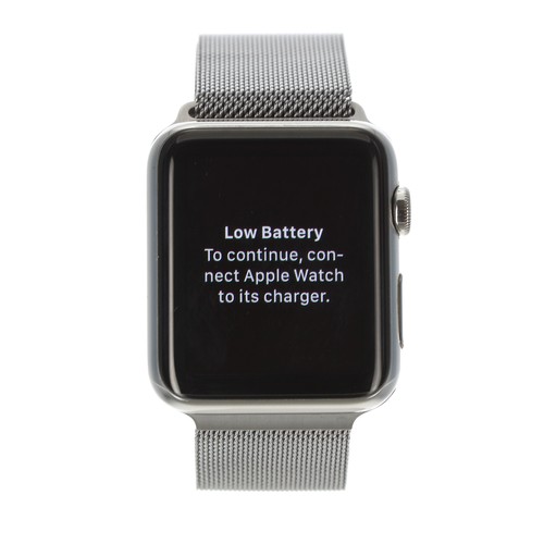 48 - Apple watch with a mesh bracelet, 36mm x 42mm