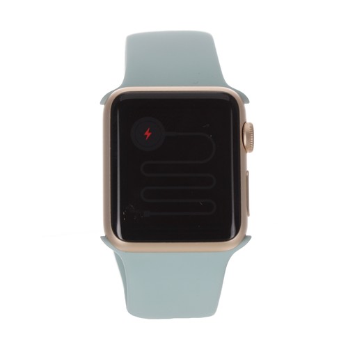 49 - Apple watch with a pale blue strap, 36mm x 42mm
