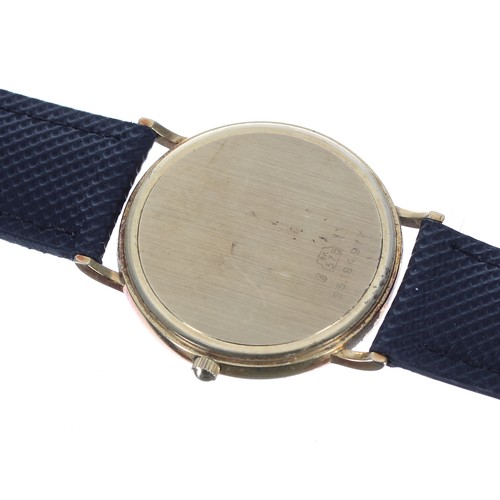 24 - Longines Presence Quartz 9ct gentleman's wristwatch, ref. 25.184.977, white dial with date aperture,... 