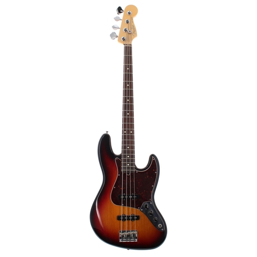 8 - 2009 Fender American Standard Jazz Bass guitar, made in USA, ser. no. Z9xxxxx5; Body: sunburst finis... 