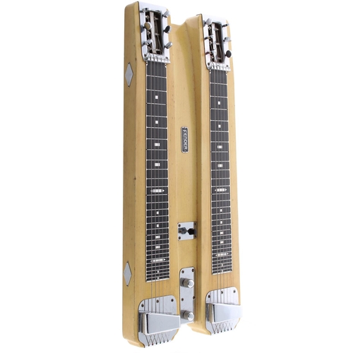 21 - 1952 Fender Dual 6 Professional lap steel guitar, made in USA, ser. no. 3xx3; Body: butterscotch nit... 