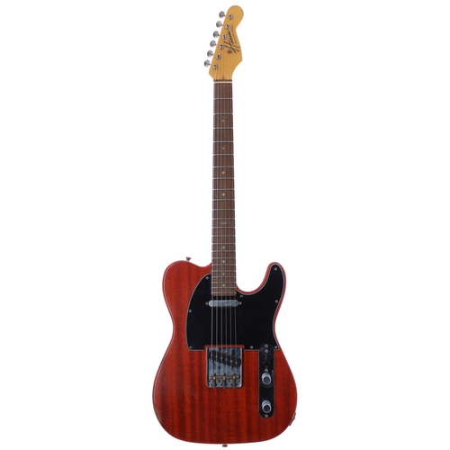 38 - 2020 Hansen Guitars T-Style electric guitar, made in Denmark, ser. no. 4x9; Body: tangerine stain li... 