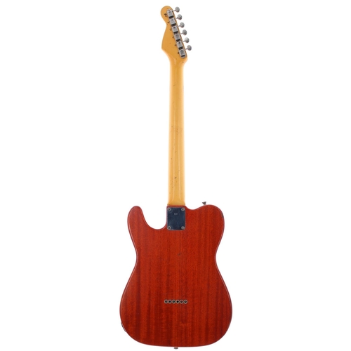 38 - 2020 Hansen Guitars T-Style electric guitar, made in Denmark, ser. no. 4x9; Body: tangerine stain li... 