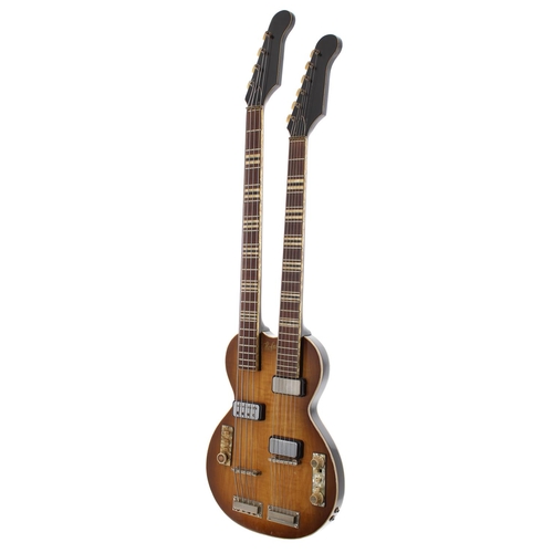 516 - David Rotheray (The Beautiful South) - owned and played Hofner 191 4/6 double neck electric guitar, ... 