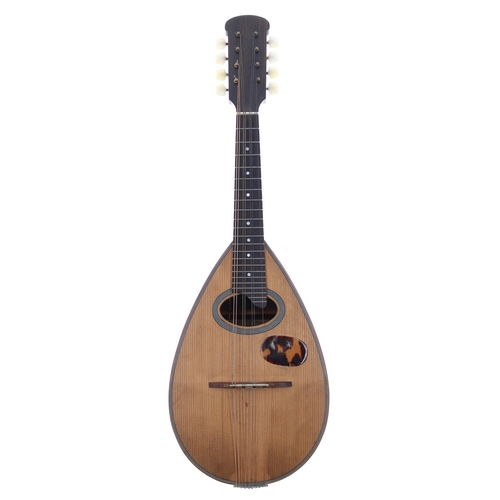 523 - David Rotheray (The Beautiful South) - early 20th century John E Dallas pear shape mandolin (cracks ... 