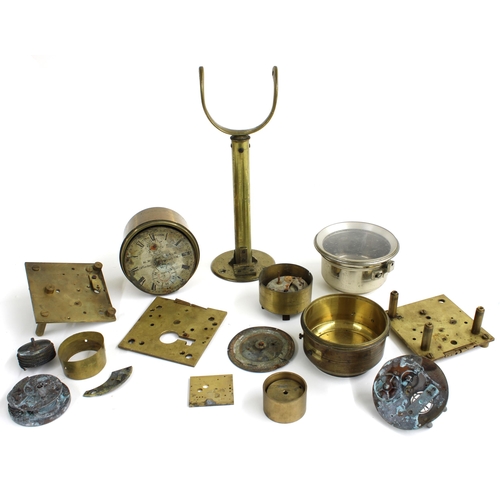 2119 - Interesting collection of various marine chronometer parts