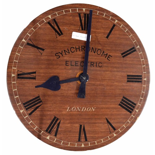 1115 - Large electric slave dial wall clock, the 30