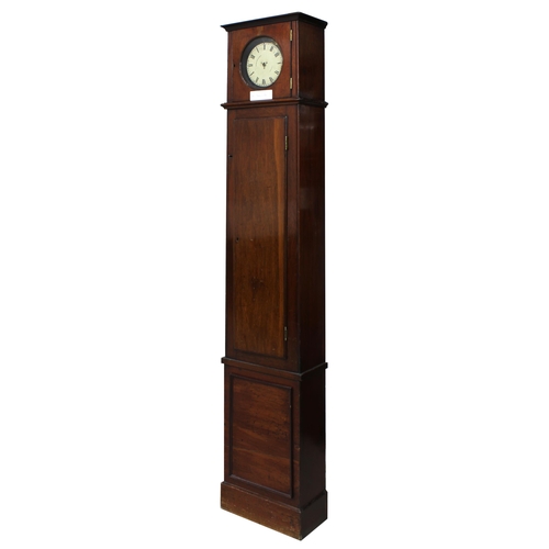 2011 - Thwaites & Reed of London mahogany tell-tale longcase night watchman's clock, the 6.25