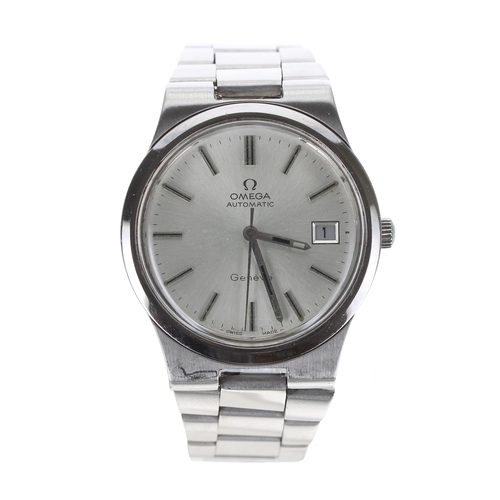 6 - Omega Genève automatic stainless steel gentleman's wristwatch, reference no. 166 0173 / 366 0832, se... 