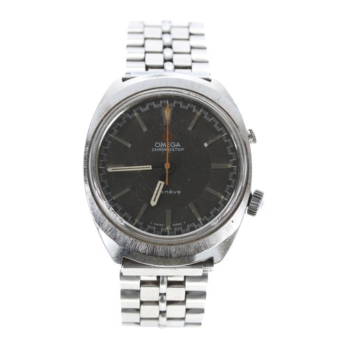 8 - Omega Genève Chronostop stainless steel gentleman's wristwatch, reference no. 149.005, serial no. 27... 