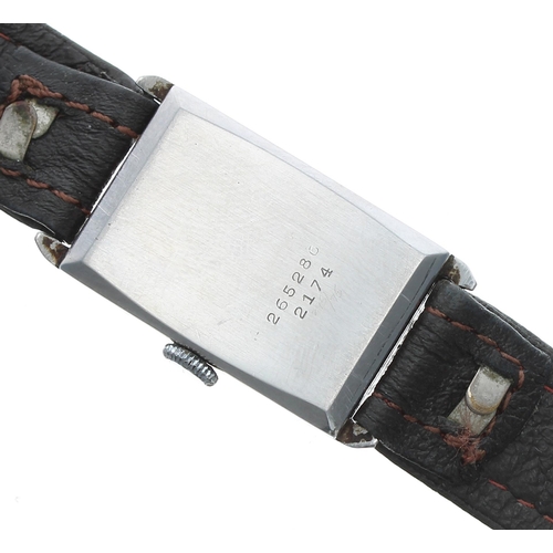 20 - Rolco rolesium rectangular mid-size wristwatch, reference no. 2174, serial no. 265xxx, circa 1930s, ... 