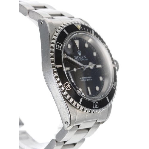 26 - Rolex Oyster Perpetual Submariner stainless steel gentleman's wristwatch, reference no. 5513, serial... 