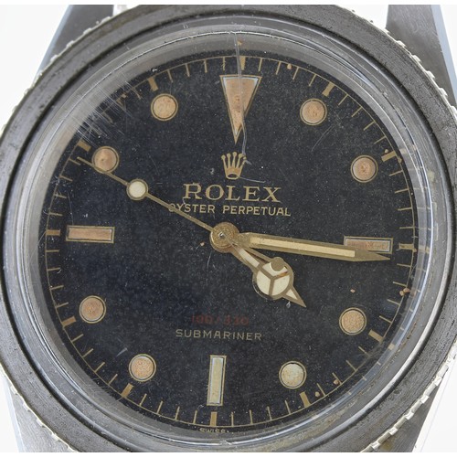 30 - Extremely rare Rolex Oyster Perpetual 'Red Depth' Submariner stainless steel gentleman's wristwatch,... 