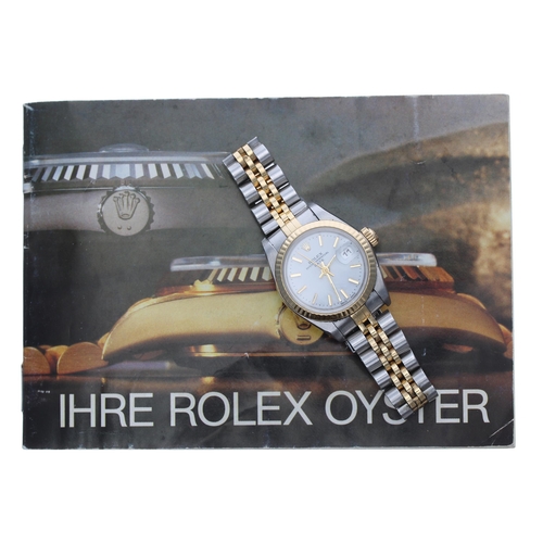32 - Rolex Oyster Perpetual Date gold and stainless steel lady's wristwatch, reference. no. 6917, serial ... 