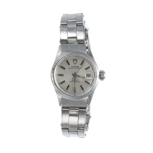 40 - Tudor Princess Oysterdate Rotor Self Winding stainless steel lady's wristwatch, reference no. 7600/0... 