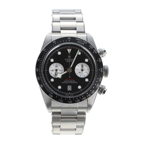43 - Tudor Black Bay Chrono automatic stainless steel gentleman's wristwatch, reference no. 79360N, seria... 