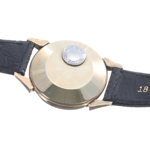 55 - LeCoultre Futurematic automatic 'bumper' gold plated gentleman's wristwatch, circular silvered dial ... 