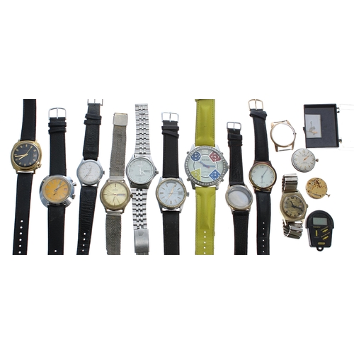 404 - Selection of gentleman's wristwatches to include Josmar Datomatic, James Walker Ltd Special, Agmon D... 