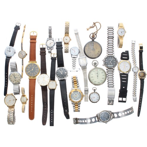 446 - Selection of watches and pocket watches to include; Tissot Seastar Visodate PR516 automatic, Citizen... 