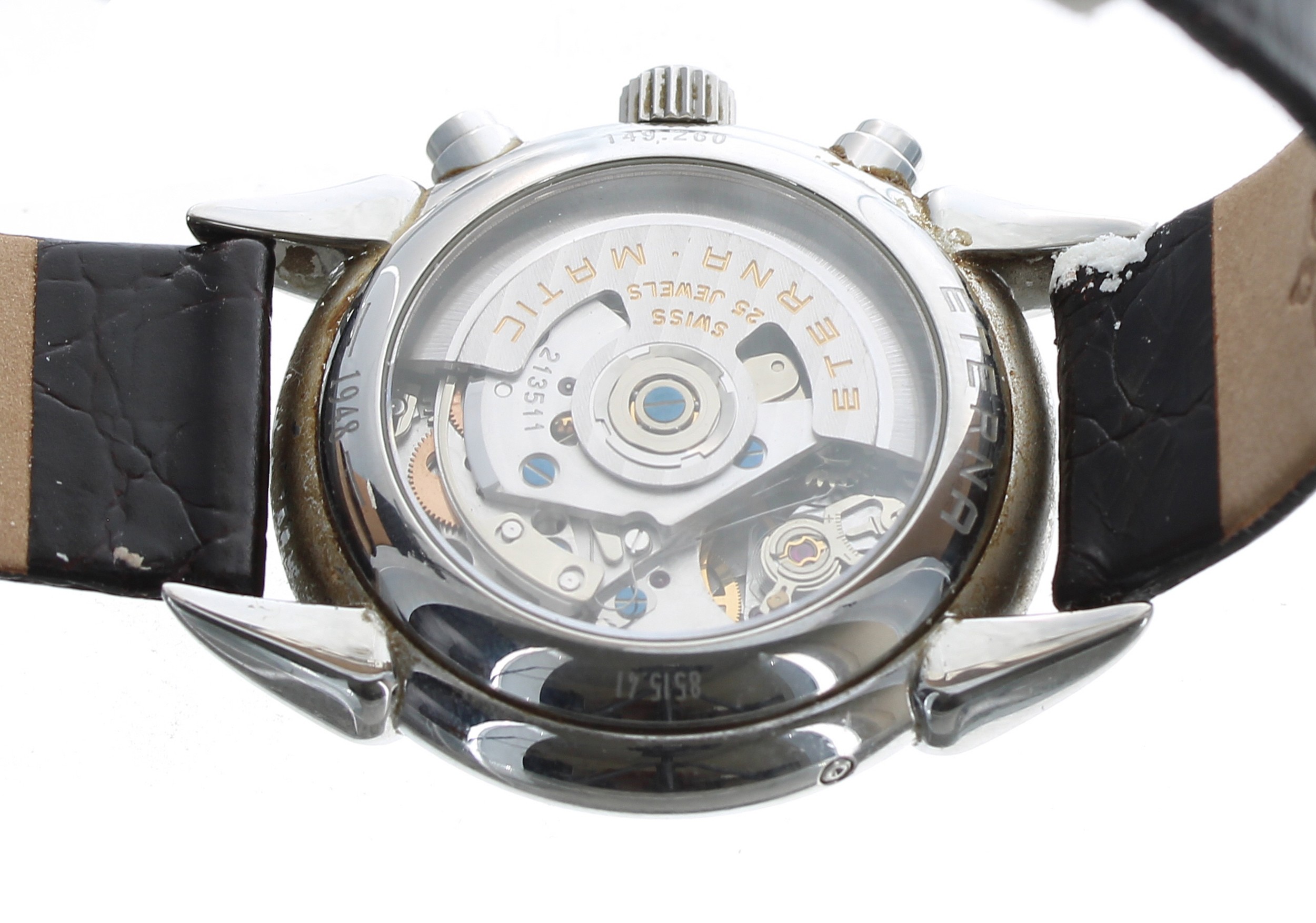 Boîtier De Montre Eterna Matic 1948 Moon Phase – Modèle 8515.41 – Neuf Avec Petits Défauts