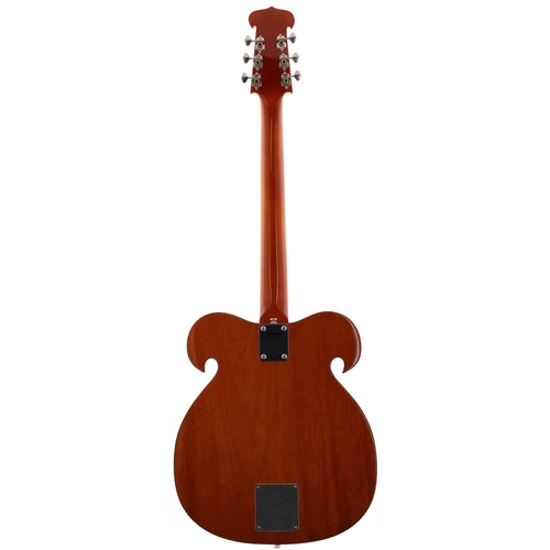 555 - The Beatles interest - commissioned Vox Kensington replica hollow body electric guitar; Body: mahoga... 