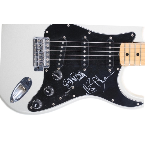 547 - The Shadows - autographed 1979 Fender 25th Anniversary Stratocaster electric guitar, autographed by ... 