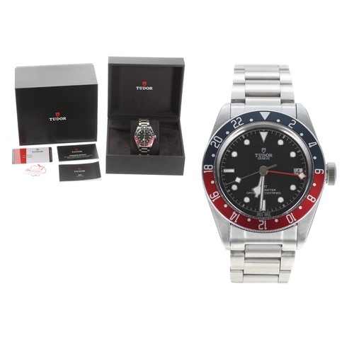 41 - Tudor Black Bay GMT automatic stainless steel gentleman's wristwatch, reference no. 79830RB, serial ... 