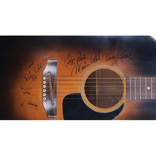 535 - Bee Gees - Maurice Gibb owned, stage played and autographed early 1970s Gibson J-45 acoustic guitar,... 