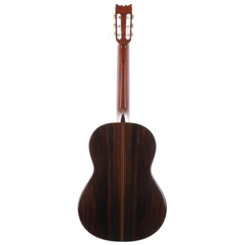 1219 - 1973 Malcolm A. Home classical guitar, made in Vancouver, Canada; Back and sides: Brazilian rosewood... 