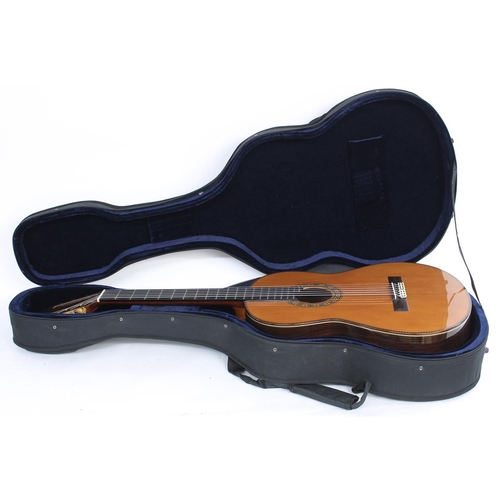 1222 - Good classical guitar; Back and sides: Indian rosewood; Top: cedar; Neck: mahogany; Fretboard: ebony... 