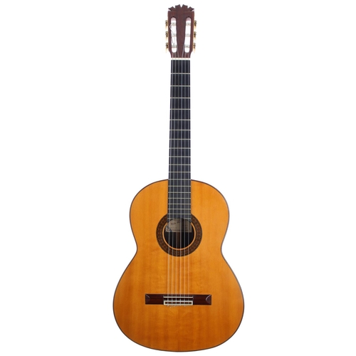 1229 - 1970 Felix Manzanero classical guitar, made in Spain; Back and sides: Indian rosewood; Top: natural;... 