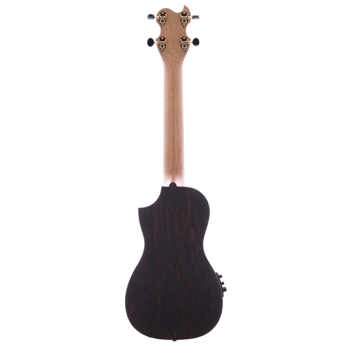 1236 - Zachary Taylor electro-acoustic tenor ukulele; Back and sides: Ziricote; Top: spruce; Neck: maple; F... 