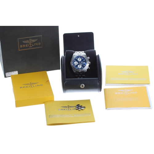 9 - Breitling Evolution Chronographe automatic stainless steel gentleman's wristwatch, reference no. A13... 