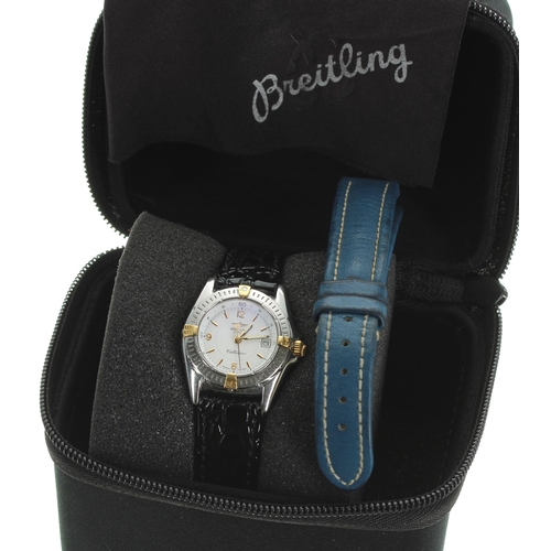 11 - Breitling Callistino stainless steel lady's wristwatch, reference no. B52045, serial no. 23319, quar... 